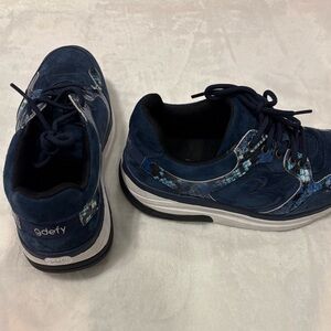 EUCGdefy Women's Navy Athletic Shoes Verso Shock helps with foot, knee back pain